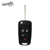 Simple Key Smart Key 4-Button Remote with Trunk 2010-2018 for Buick GMC and Chevrolet
