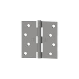 HAGER - 1741 - Full Mortise Plain Bearing - Residential Hinge - 3.5 Inch by 3.5 Inch - Steel Base Material - 5 Knuckle - 5/8 Round Corners