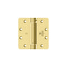 HAGER - 1751 - Full Mortise Residential Spring Hinge - 1/4 Inch Round Corners 4 Inch by 4 Inch