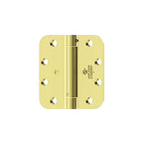 HAGER - 1752 - Full Mortise Residential Spring Hinge - 5/8 Inch Round Corners 4 Inch by 4 Inch