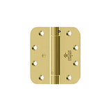 HAGER - 1752 - Full Mortise Residential Spring Hinge - 5/8 Inch Round Corners 4 Inch by 4 Inch