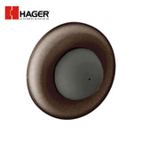 HAGER - 232W - Convex Wall Stop - Concealed Mounting with Rubber Stop - 2-7/16" Diameter - 1" Projection