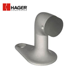 HAGER - 252F - Floor Stop - Cast Brass with Rubber Bumper