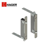 HAGER - 291D - Automatic Flush Bolt - 1/2 Inch Square Bolt Head - 15/16 Inch by 2-1/4 Inch Mortise Strike