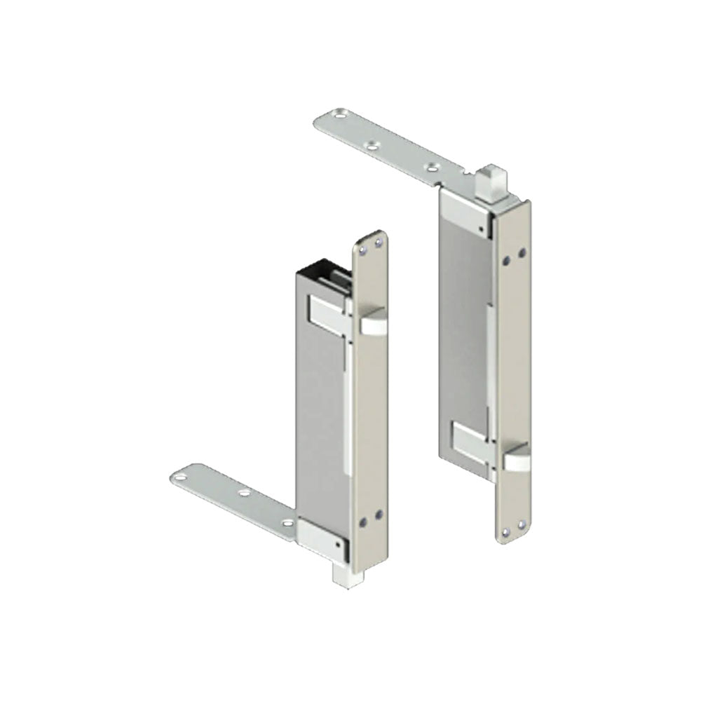 HAGER - 291D - Automatic Flush Bolt - 1/2 Inch Square Bolt Head - 15/16 Inch by 2-1/4 Inch Mortise Strike