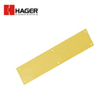 HAGER - 30S - Push Plate - Square Corner