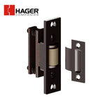 HAGER - 318D - Brass Roller Latch - 1 Inch by 3-3/8 Inch Latch Faceplate