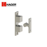 HAGER - 323S - Three-Way Ball Catch - Satin Chrome