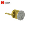 HAGER - 3901 - Rim Cylinder with 6 Pin Schlage C Keyway and Keyed Different - Satin Chrome