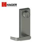 HAGER - 47CE WTN LHR ALM - 4700 Series Exit Device Trim - Cylinder Escutcheon Classroom Lever - Less Core Withnell Design - Left Hand Reverse Grade 1 - Aluminum-689