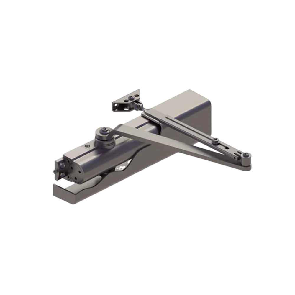 HAGER - 5200-MLT - Surface Closer Push or Pull Side Tri Mount Mounting - Size 1 to 6 Adjustable - Non-Handed - Grade 1 - Aluminum