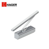 HAGER - 5300-TRK - Surface Closer Push or Pull Side Track Arm Mount Mounting with Non Hold Open and Stop Track Arm and Size 1 to 6 Adjustable - Aluminum