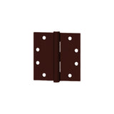 HAGER - EC1100 - Full Mortise Plain Bearing Hinge - 4.5 Inch by 4.5 Inch - 5 Knuckle - Oil Rubbed Bronze