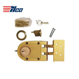 ILCO - 530-53-51 - Auxiliary Lock - Jimmy Proof Deadlock with Double Cylinder - Bronze - Grade 1