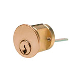 ILCO - 7075 - RIM Cylinder - 5 Pin - 1 1/8" - Arrow - KD - 03 - Bright Brass - Grade 1