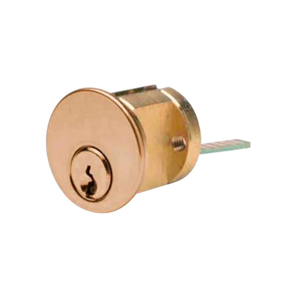 ILCO - 7075 - RIM Cylinder - 5 Pin - 1 1/8" - Segal 9 - KD - 03 - Bright Brass - Grade 1