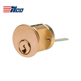 ILCO - 7075 - RIM Cylinder - 1 1/8 - 5 Pin - Schlage E - KA2 - 03 - Bright Brass - Grade 1