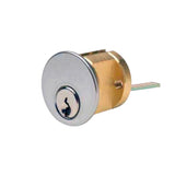ILCO - 7076 - RIM Cylinder - 6 Pin - 1 1/8" - Schalge C - KD - 26D - Satin Chrome - Grade 1