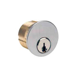 ILCO - 7165 - Mortise Cylinder - 5 Pin - 1" - Kwikset - Adams Rite Cam - KA2 - 26D-Satin Chrome - Grade 1