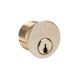 ILCO - 7185 - Mortise Cylinder - 5 Pin - 1 1/8" - Schlage C - Standard Cam - KA2 - 03 - Bright Brass - Grade 1
