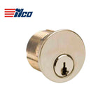 ILCO - 7185 - Mortise Cylinder - 5 Pin - 1 1/8" - Schlage C - Standard Cam - KA2 - 03 - Bright Brass - Grade 1