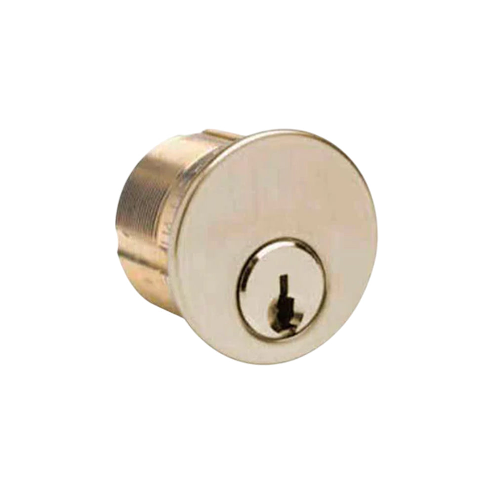 ILCO - 7185 - Mortise Cylinder - 5 Pin - 1 1/8" - Schlage C - Standard Cam - KD - 03 - Bright Brass - Grade 1