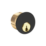 ILCO - 7185 - Mortise Cylinder - 1 1/8 - 5 Pin - Schlage C - Standard Cam - KD - 29 - Black Aluminum - Grade 1