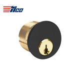 ILCO - 7185 - Mortise Cylinder - 1 1/8 - 5 Pin - Schlage C - Standard Cam - KD - 29 - Black Aluminum - Grade 1