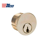 ILCO - 7205 - Mortise Cylinder - 5 Pin - 1 1/4" - Schlage C - Standard Cam - KD - 03 - Bright Brass - Grade 1