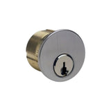 ILCO - 7206AA1 - Mortise Cylinder with 1-1/4" Length and 6 Pin Keyed Alike - Satin Stainless Steel