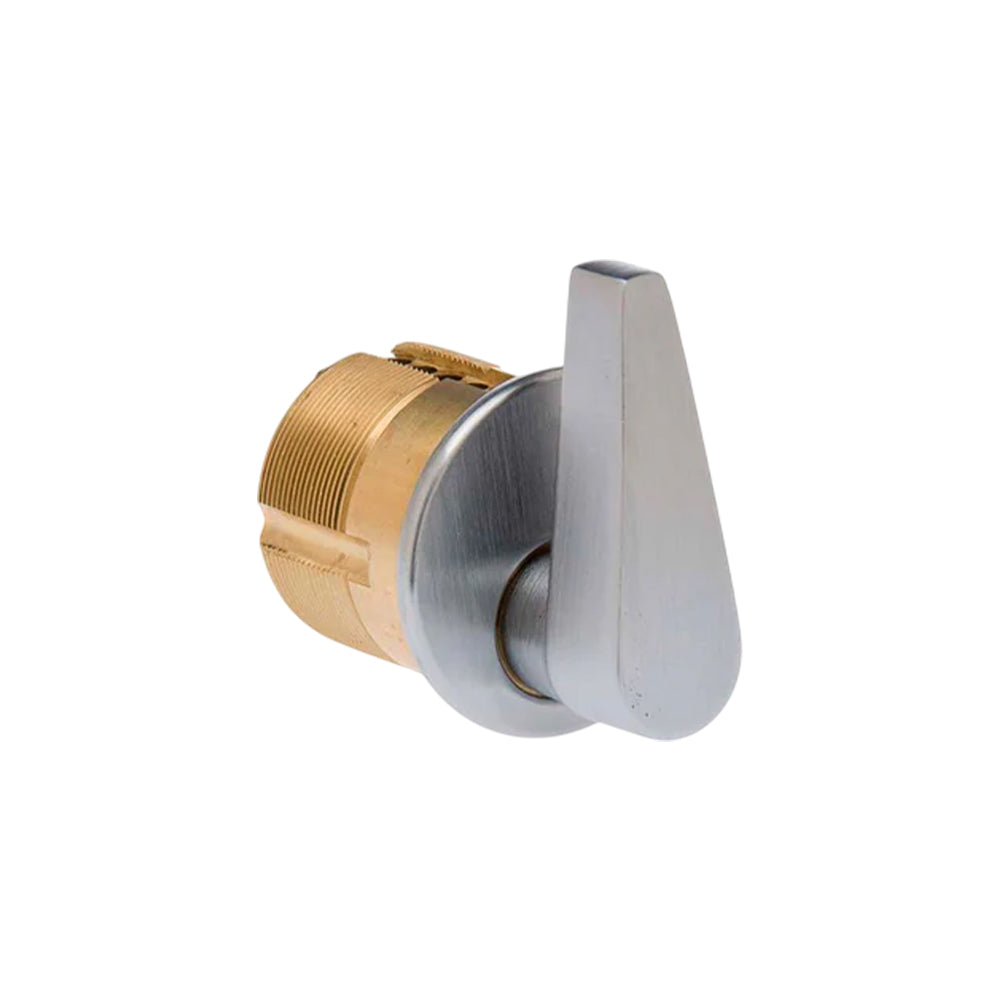 Ilco ADA-7161TK2-26D Turn Knob Mortise Cylinder - 1" - Adams Rite Cam 863A - 26D - Satin Chrome