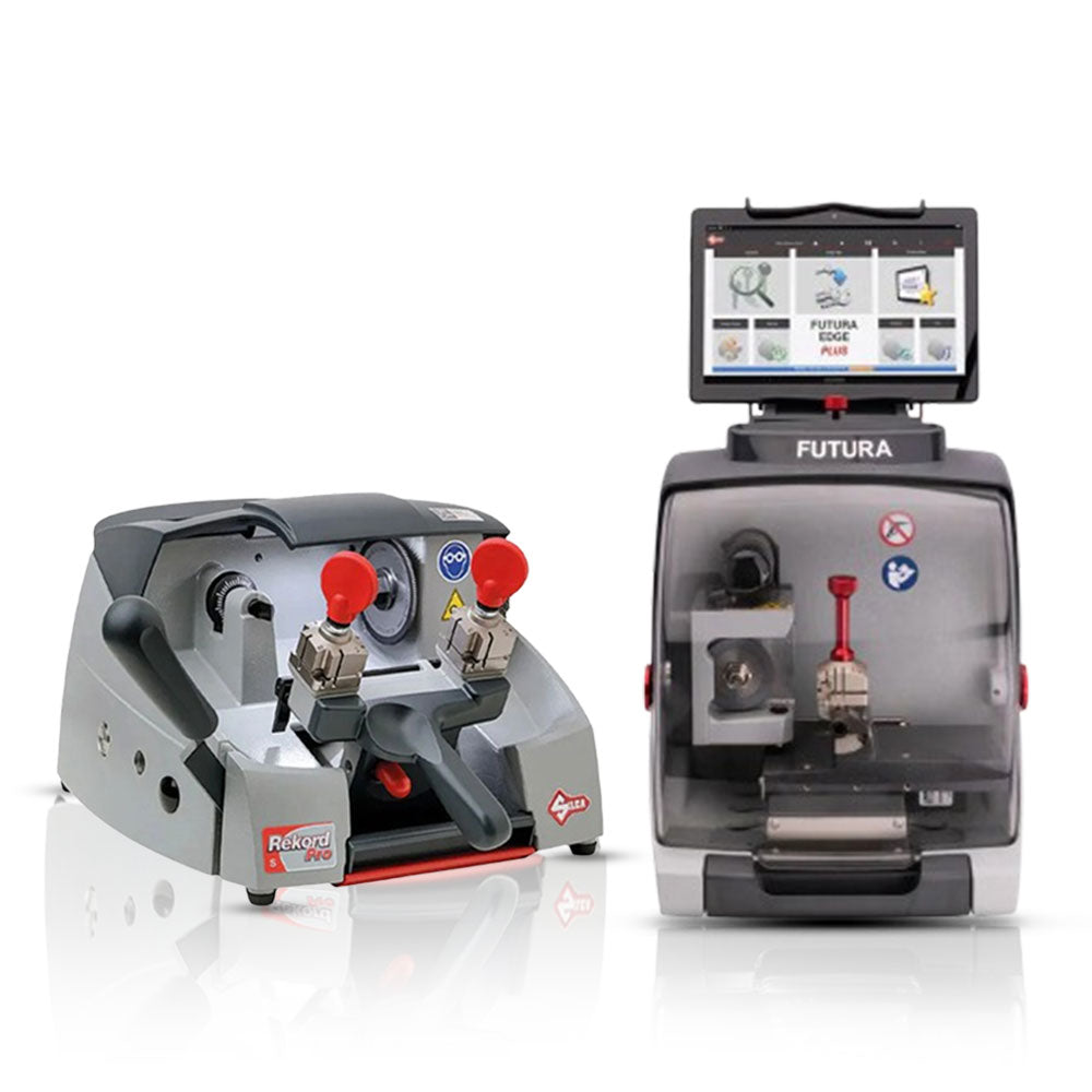 ILCO Futura Edge Plus & Free Rekord Pro S Key Cutting Machine - High-Security, Flat & Cruciform Key Duplication Solution