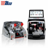 ILCO Futura M400 New Gen Electronic Key Cutting Machine Bundle with Rekord Pro S Key Cutting Machine for Flat and Cruciform Keys