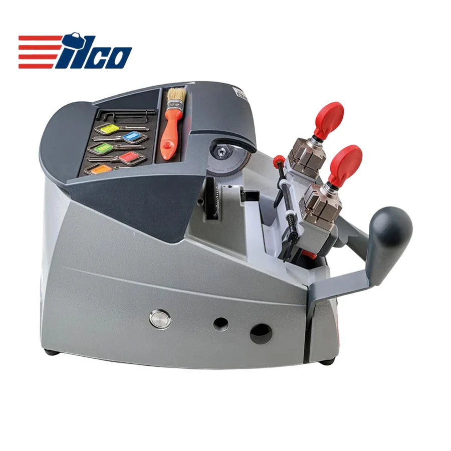 ILCO Futura M400 New Gen Electronic Key Cutting Machine Bundle with Rekord Pro S Key Cutting Machine for Flat and Cruciform Keys
