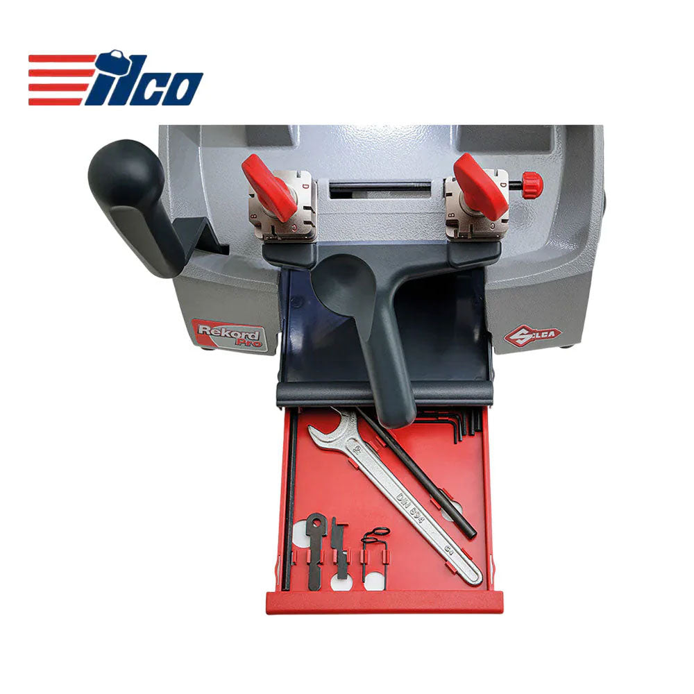 ILCO Futura Pro and Free Rekord Pro S Key Cutting Machine - Electronic and Manual Solutions for Flat, Laser, Dimple & Cruciform Keys
