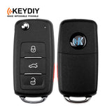 KEYDIY Remote Flip Key - VW Style W/transponder PCF7947 3+1 B (NB08-4)