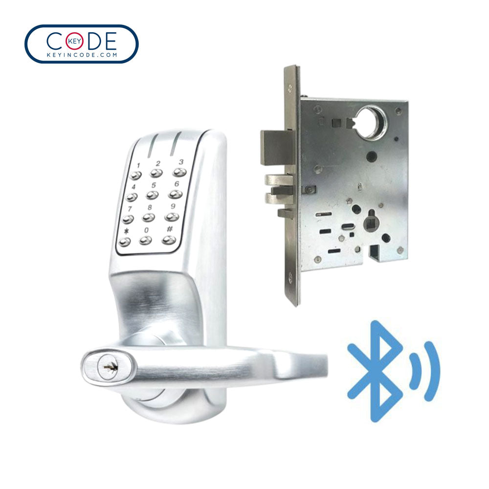 KeyInCode KIC5255 WB Bluetooth and Wi-Fi Enabled Lockset with Mortise Latch and Auto Deadbolt - Grade 2