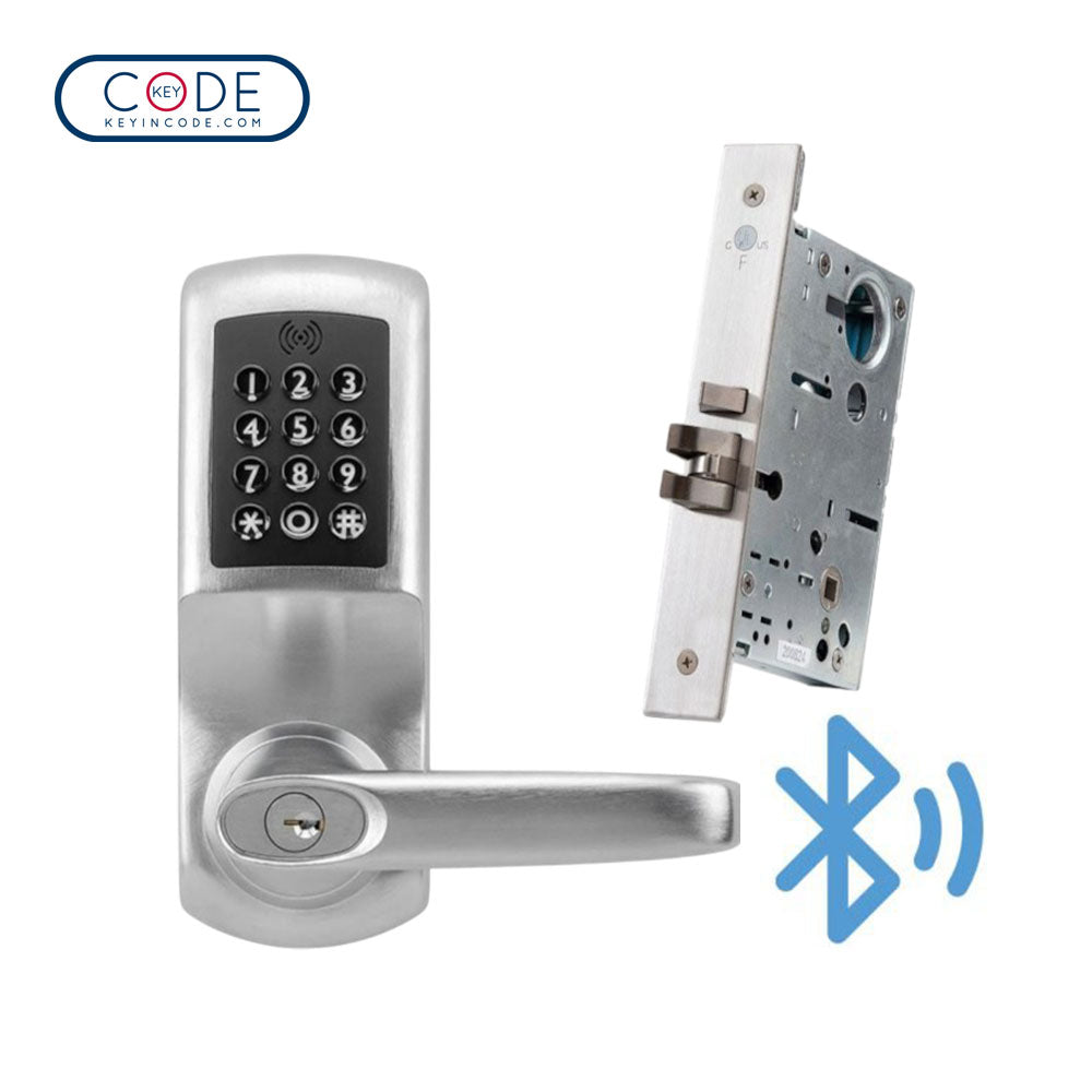 KeyInCode KIC5550 KWB Bluetooth and Wi-Fi Enabled Lockset with Mortise Lock Body - Grade 2