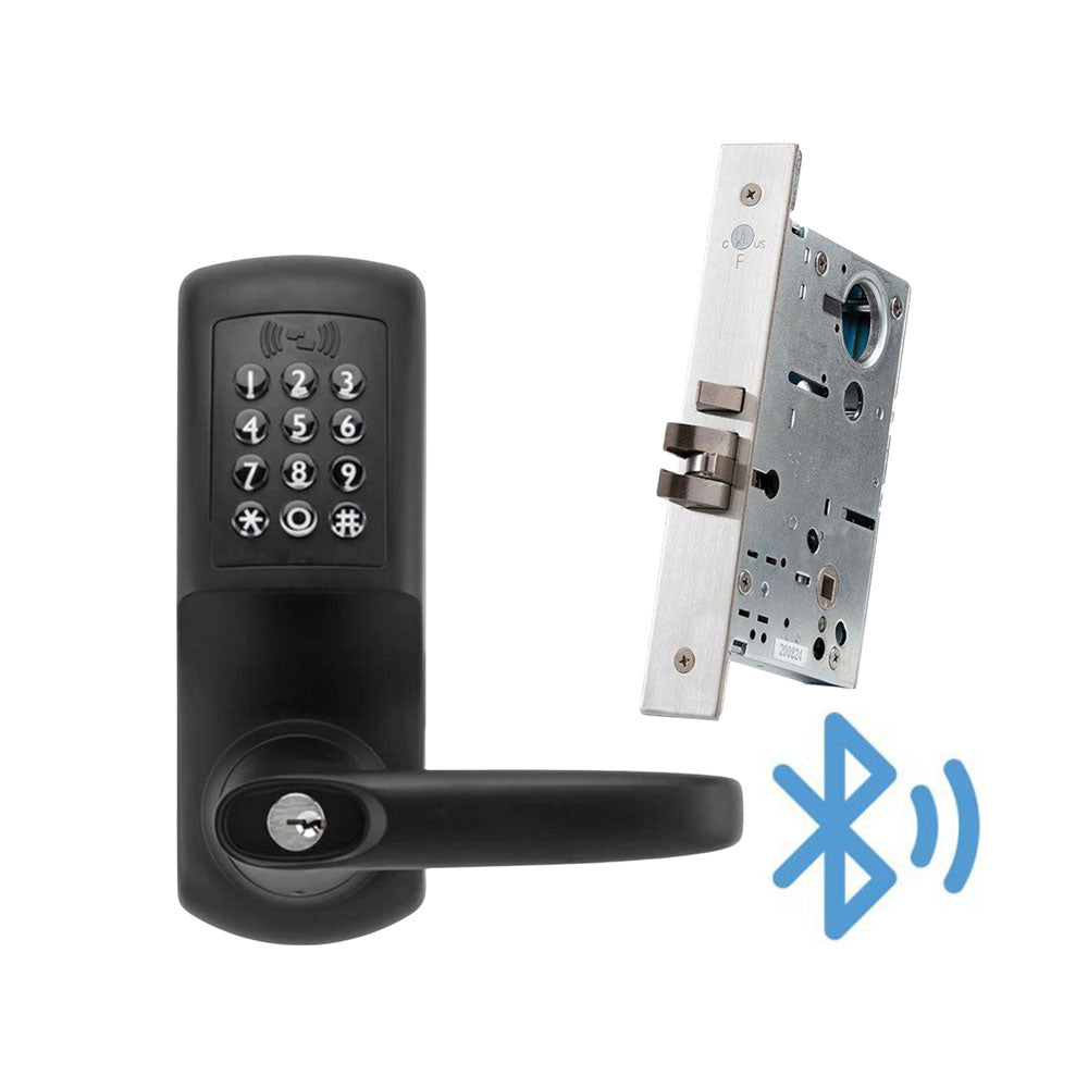 KeyInCode KIC5550 KWB Bluetooth and Wi-Fi Enabled Lockset with Mortise Lock Body - Grade 2