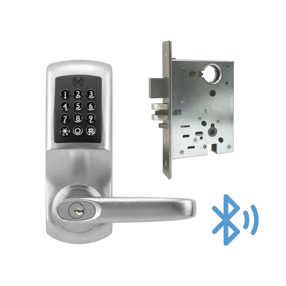 KeyInCode KIC5555 KWB Bluetooth and Wi-Fi Enabled Lockset with Mortise Auto Deadbolt - Grade 2