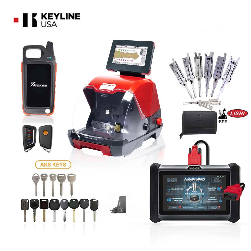 The Ultimate Beginner Bundle with GYMKANA Key Cutting Machine for Automotive Locksmiths