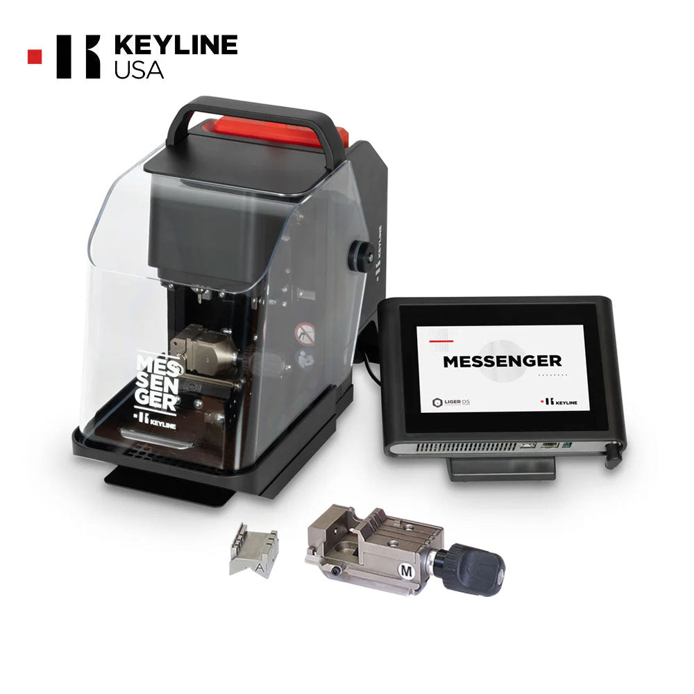 Keyline Messenger Portable Key-Cutting Machine with IQ Console and Gymkana 994 M-Clamp Kit