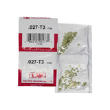 LAB - 027T - .027 Top Pin - .115 Diameter - Crown .003 Universal - Color-Coded - Brass Alloy - Smart Pack 150 Pins