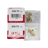 LAB - 033T - .033 Top Pin - .115 Diameter - Crown .003 Universal - Color-Coded - Brass Alloy - Smart Pack 150 Pins