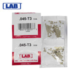 LAB - 045T - .045 Top Pin - .115 Diameter - Crown .003 Universal - Color-Coded - Brass Alloy - Smart Pack 150 Pins