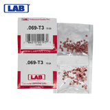 LAB - 069T - .069 Top Pin - .115 Diameter - Crown .003 Universal - Color-Coded - Brass Alloy - Smart Pack 150 Pins