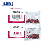 LAB - 078T - .078 Top Pin - .115 Diameter - Crown .003 Universal - Color-Coded - Brass Alloy - Smart Pack 150 Pins