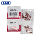 LAB - 099T - .099 Top Pin - .115 Diameter - Crown .003 Universal - Color-Coded - Brass Alloy - Smart Pack 150 Pins