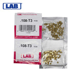 LAB - 108T - .108 Top Pin - .115 Diameter - Crown .003 Universal - Color-Coded - Brass Alloy - Smart Pack 150 Pins