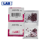LAB - 117T - .117 Top Pin - .115 Diameter - Crown .003 Universal - Color-Coded - Brass Alloy - Smart Pack 150 Pins